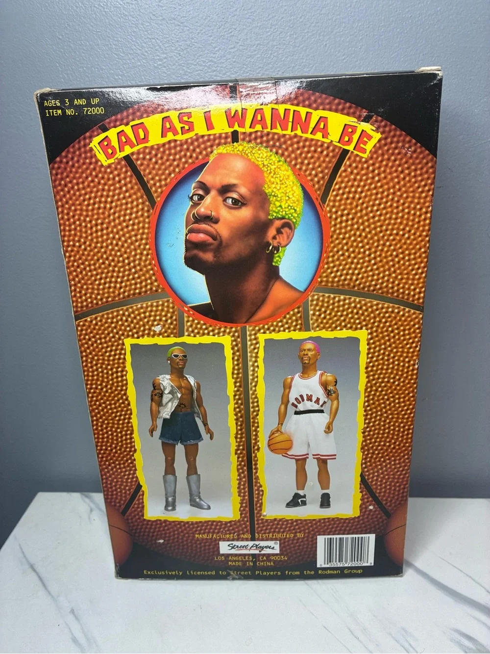 NBA Dennis Rodman Limited Edition Action Figure - White, Black, Yellow